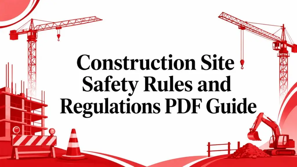 construction site safety rules and regulations pdf construction safety