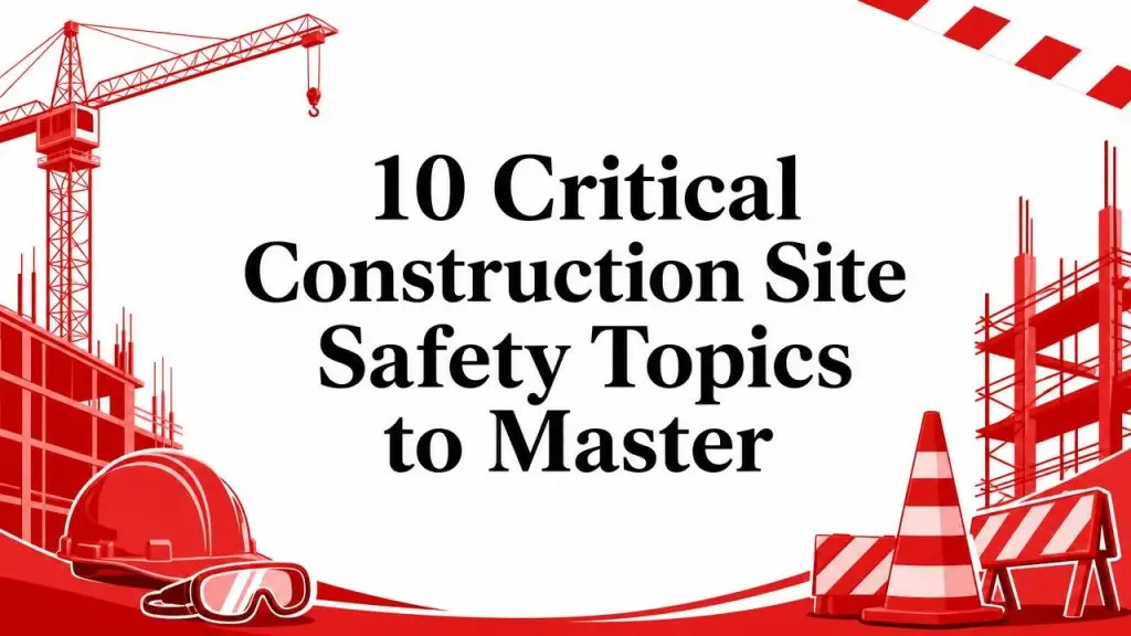 construction site safety topics construction safety