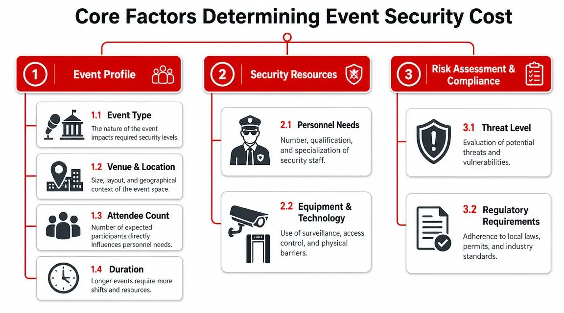 Core Factors That Determine Your Event Security Cost