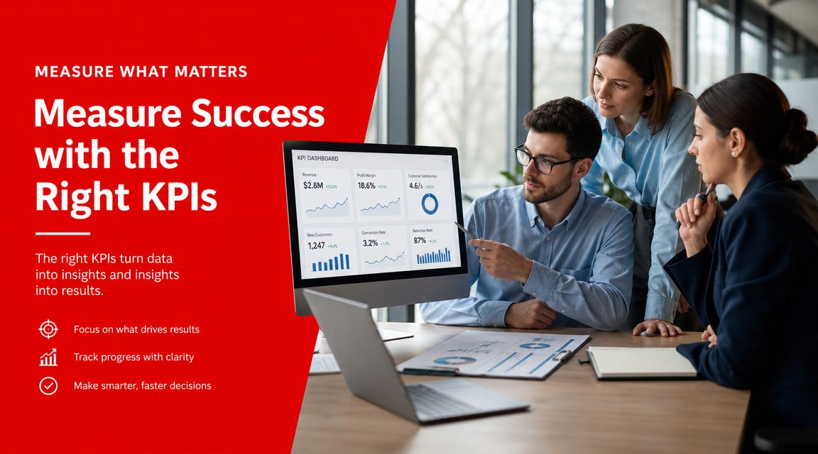 5 Critical Steps for Flawless Brand Reputation Protection 4 A professional team reviews business performance metrics on a computer monitor to improve brand reputation and strategy.