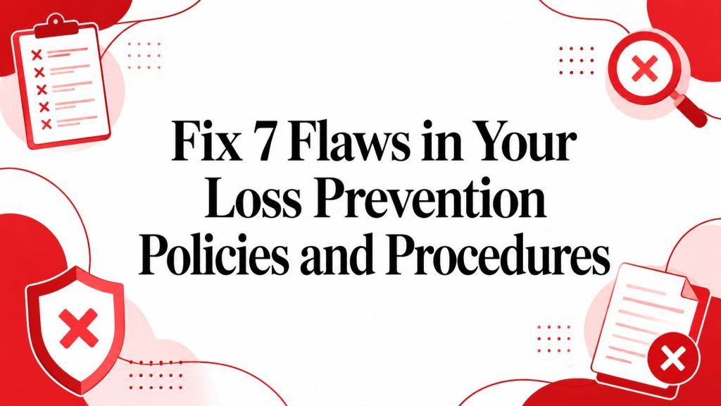 loss prevention policies and procedures security icons