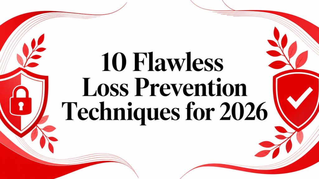 10 Flawless Loss Prevention Techniques for 2026 5 loss prevention techniques security graphic
