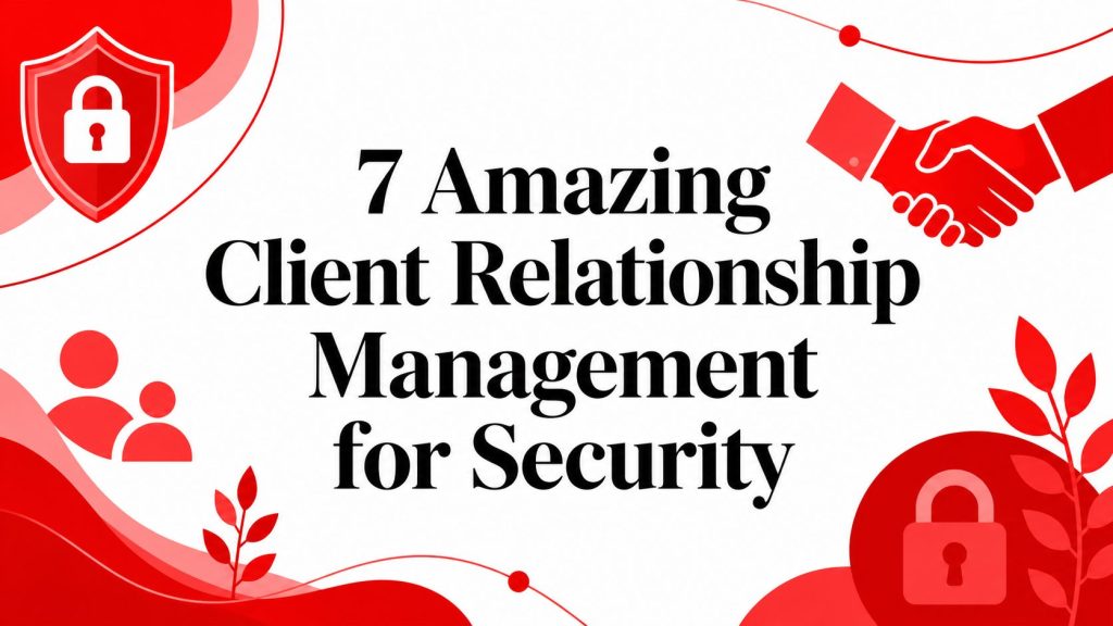 client relationship management security icons
