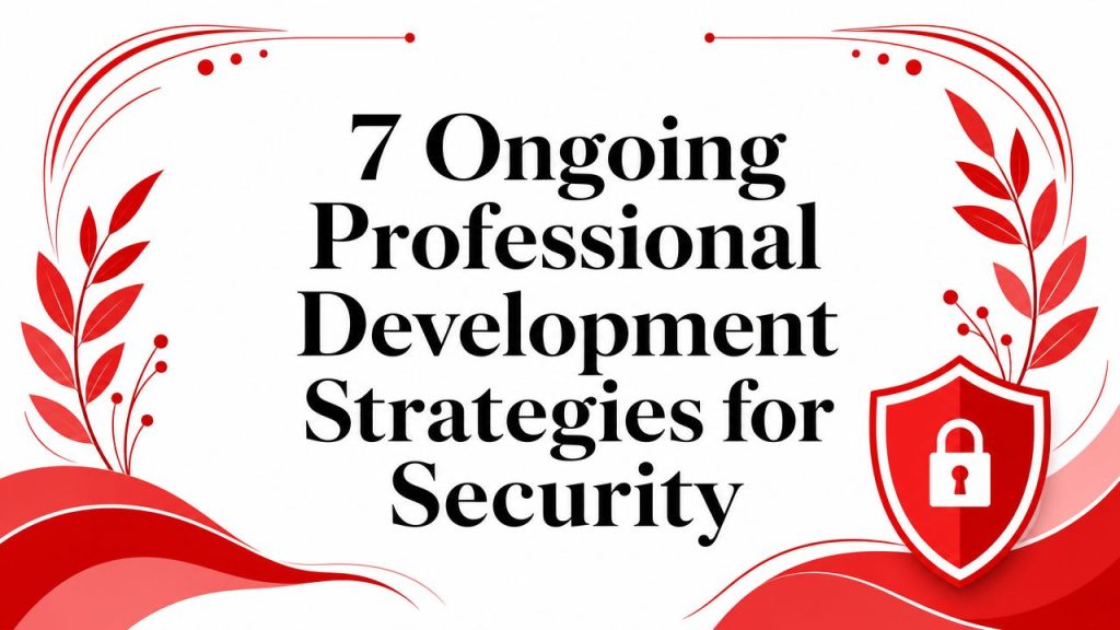 7 Ongoing Professional Development Strategies for Security 5 ongoing professional development security shield