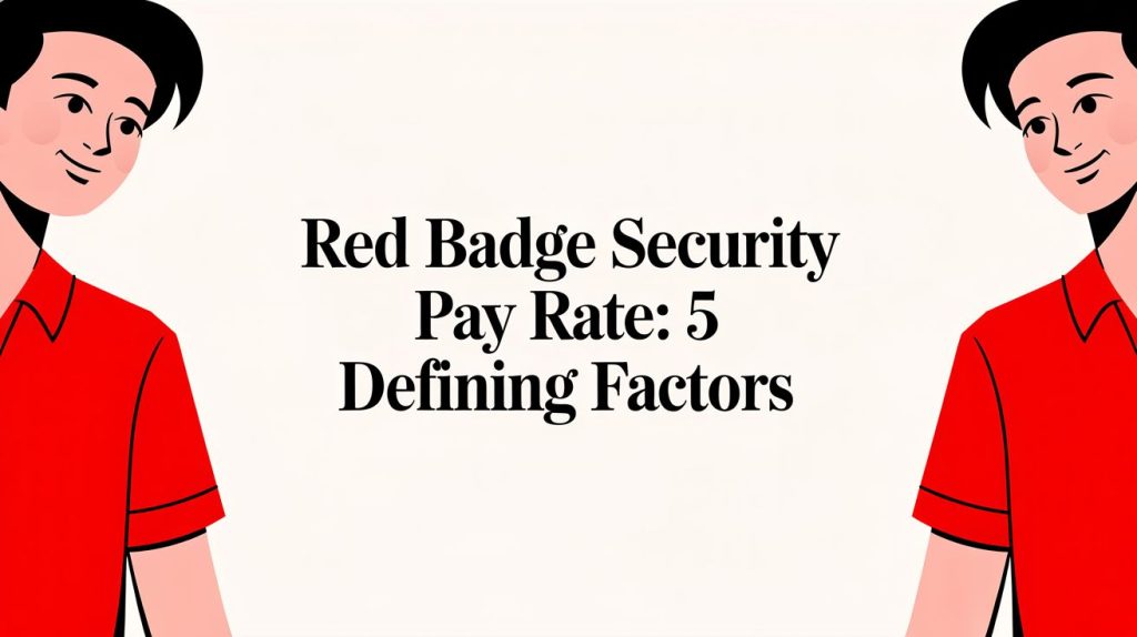 Red Badge Security Pay Rate: 5 Defining Factors 1 red badge security pay rate security guard