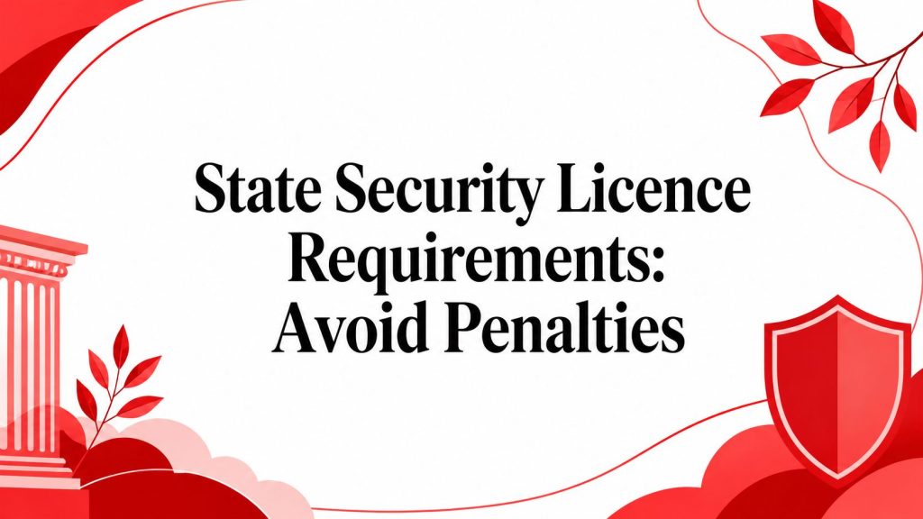 State Security Licence Requirements: Avoid Penalties 1 security licence requirements security licence