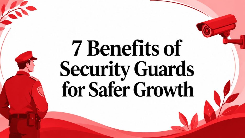 7 Benefits of Security Guards for Safer Growth 4 benefits of security guards security guard