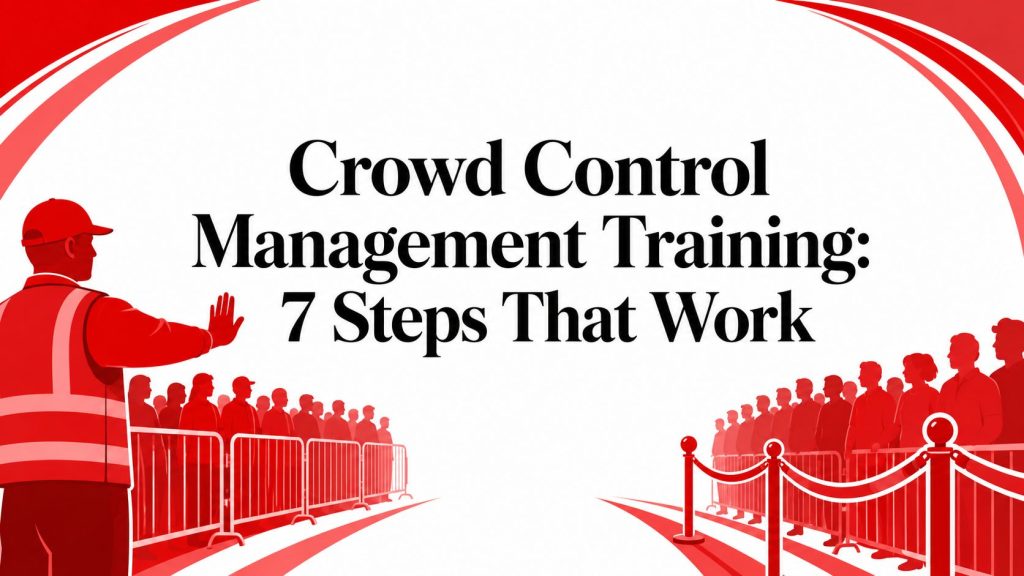 crowd control management training security guard
