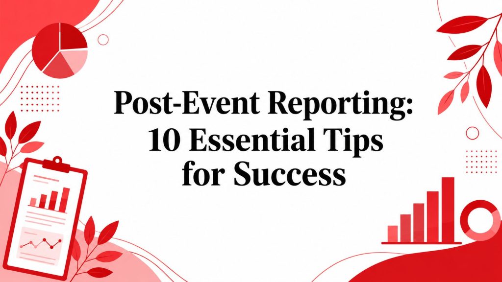Post-Event Reporting: 10 Essential Tips for Success 1 post event reporting analytical graphic