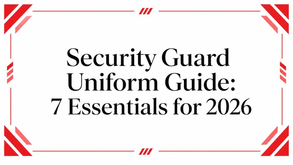 Security Guard Uniform Guide: 7 Essentials for 2026 1 security guard uniform guide essentials