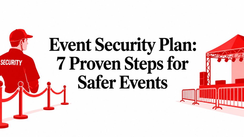 Event Security Plan: 7 Proven Steps for Safer Events 4 event security plan security guard