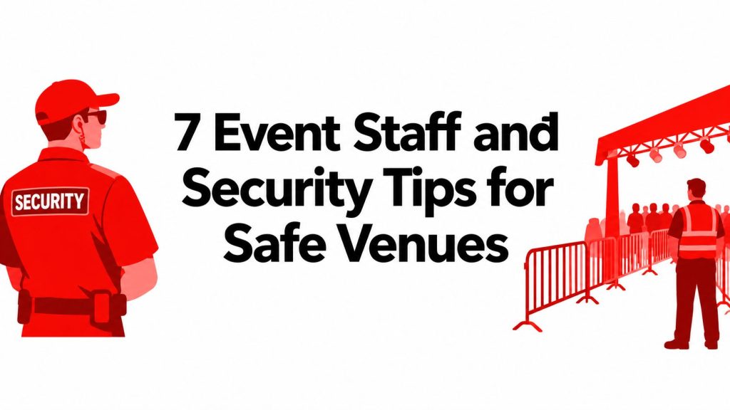 7 Event Staff and Security Tips for Safe Venues 1 event staff and security event security