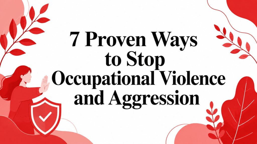 7 Proven Ways to Stop Occupational Violence and Aggression 7 occupational violence and aggression infographic