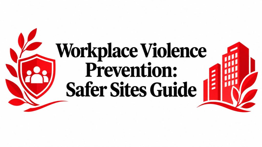 Workplace Violence Prevention: Safer Sites Guide 6 workplace violence prevention safety guide