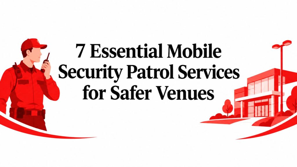 7 Essential Mobile Security Patrol Services for Safer Venues 1 mobile security patrol services security guard