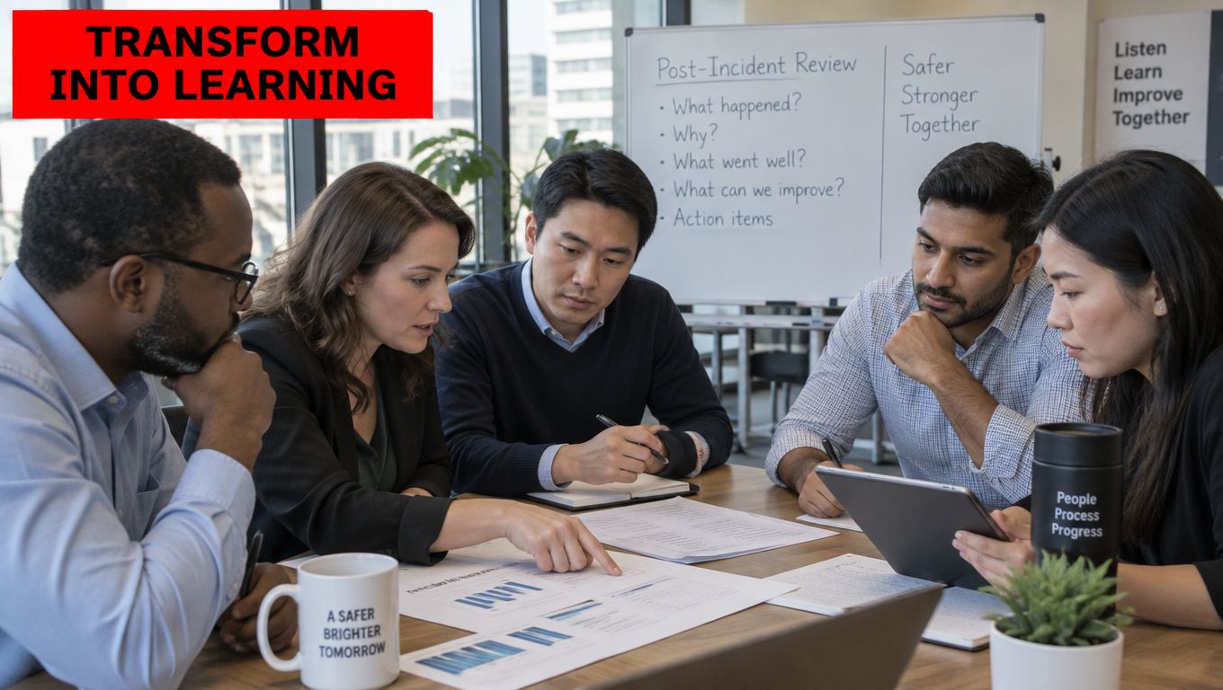 Security Incident Management: 7 Critical Steps for 2026 2 A diverse team of professionals collaborating during a meeting while reviewing data in an office setting.